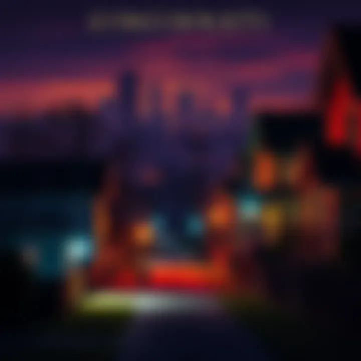 Cincinnati neighborhoods at night with residents looking concerned about strange sounds disturbing their sleep.