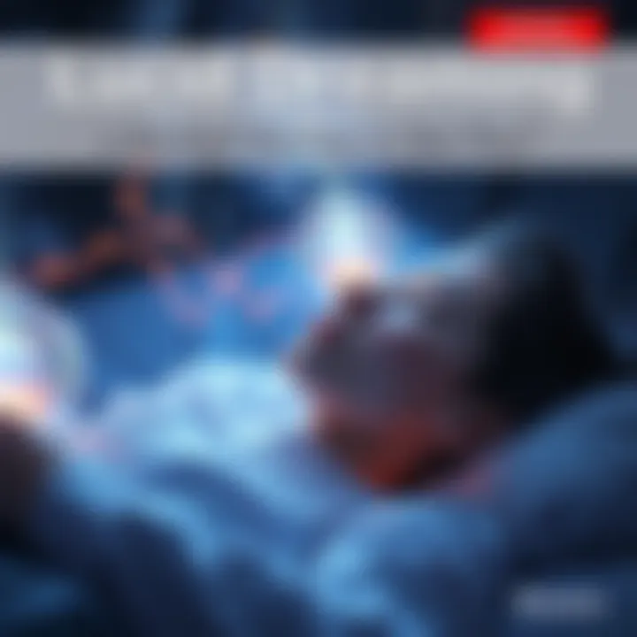 A person peacefully dreaming with a soft glow around them, symbolizing a connection to spirituality and introspection.