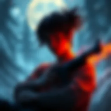 A person in a serene setting with a dream-like atmosphere, focusing on controlling their dreams and creating weapons in a fantasy scenario.