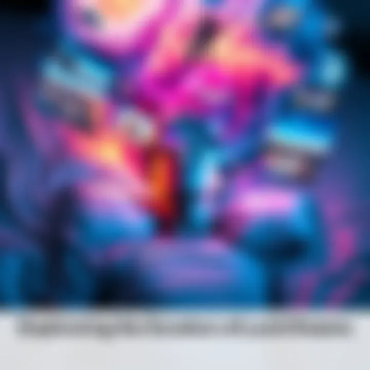A person lying in bed with vibrant dream imagery above their head showing scenes of lucid dreaming activities