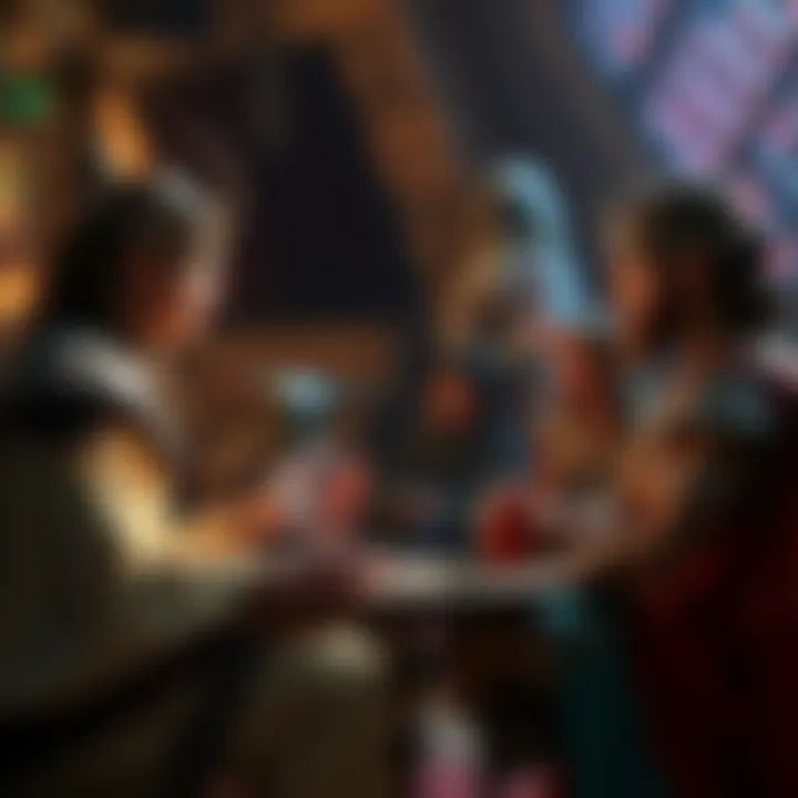 Lucifer and Enki speaking to a group of younglings in a cozy setting, providing insights on recent events.