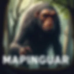 Illustration of the Mapinguari creature as described by Luis Jorge Salinas, showing its large, hairy body and distinct features in a forest setting.