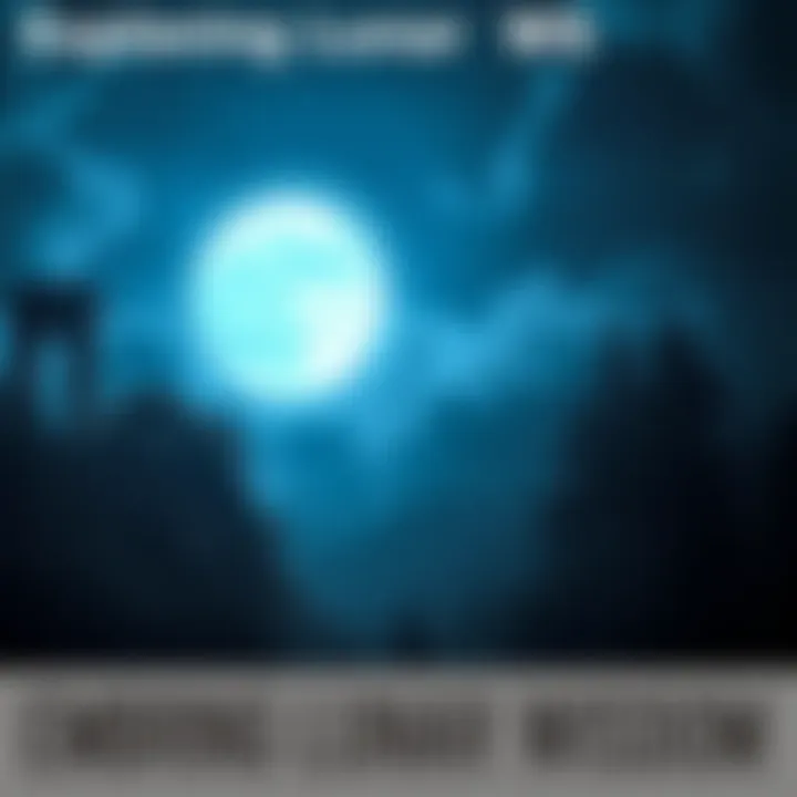 A mystical full moon illuminating a serene landscape, symbolizing the connection between witchcraft and lunar energies.