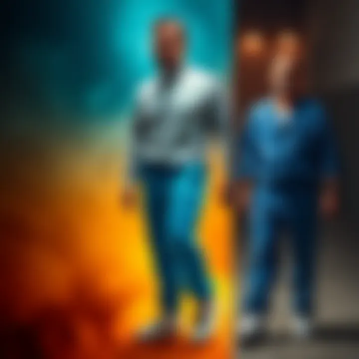 Maduro in various outfits after his capture Maduro wearing a grey Nike tracksuit and a blue prison jumpsuit, highlighting his recent wardrobe changes, in a split image showing both outfits.