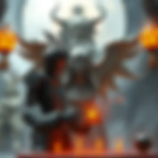 An artistic representation showing Mal-2 interacting with symbols of early Discordian figures, featuring Eris in the background.