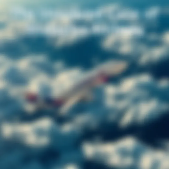 A Malaysia Airlines plane in flight above the ocean, surrounded by clouds, symbolizing the search for Flight MH370.