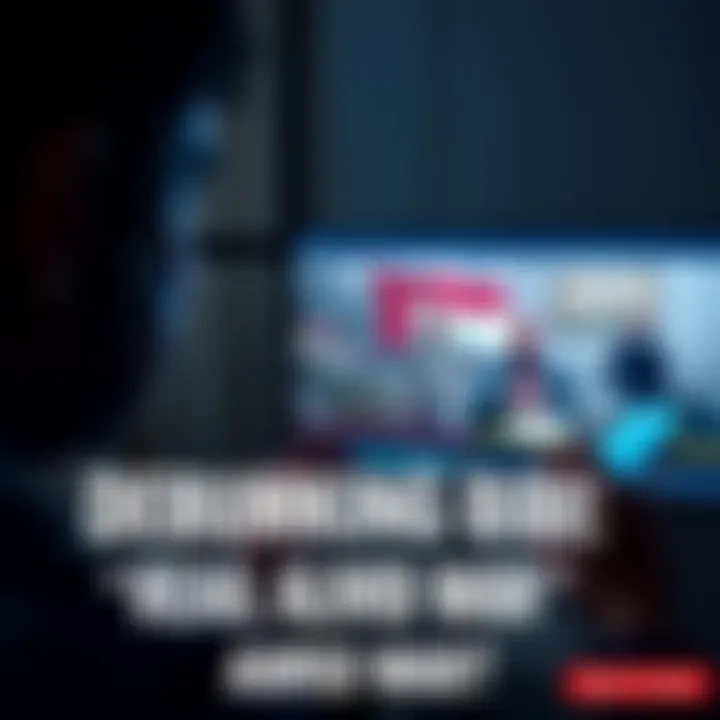 A person examining a video on a screen, showing mixed reactions about a figure's survival in conflict