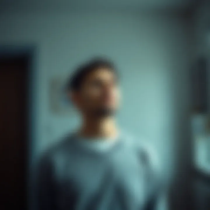 Man hearing his mother's voice A man stands in a quiet room, looking surprised and emotional as he hears a voice that he believes is his late mother calling him.