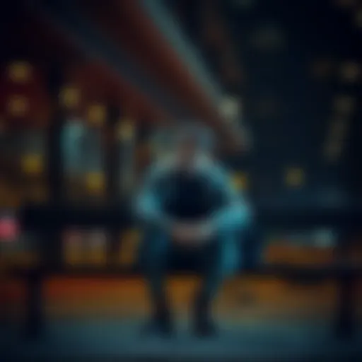 A man sits on a bench looking pensive, with his hands on his knees, reflecting on his emotions about a relationship.