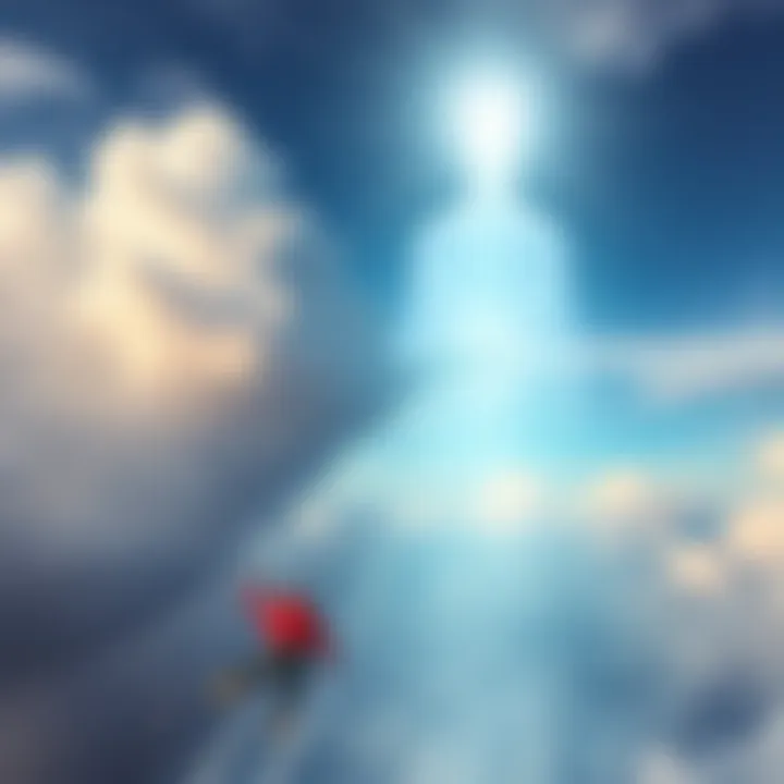 A figure appears in the clouds over Utah, stirring curiosity and debate online.