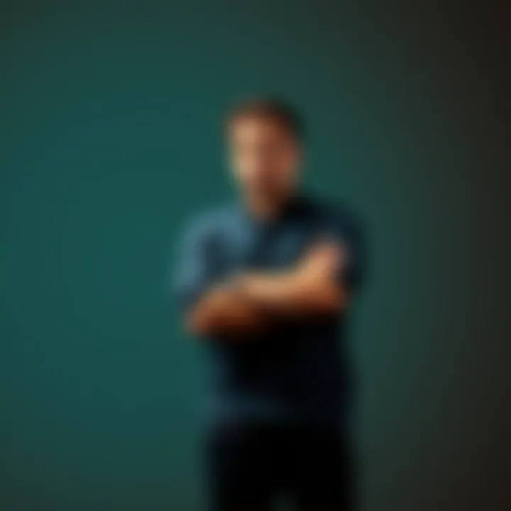 A man standing with crossed arms, looking pensive and concerned, symbolizing emotional struggle in relationships.