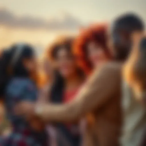 A group of diverse people sharing ideas and supporting each other in their goals to manifest dreams