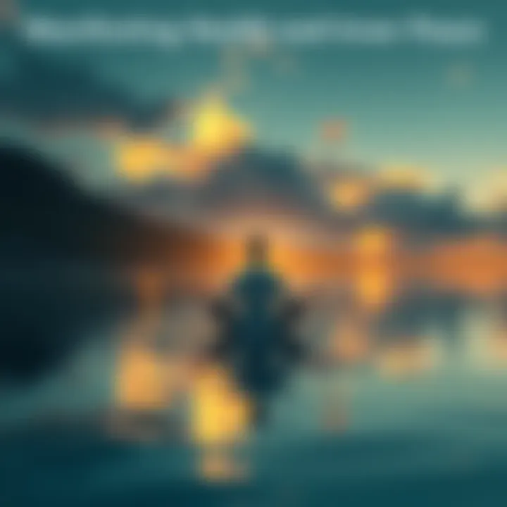 A serene scene depicting a person meditating in a tranquil environment, symbolizing the power of manifestation and healing through faith.