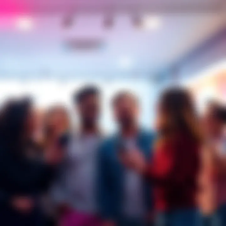 A group of people excitedly discussing their experiences of finding unexpected treasures and coincidences related to manifestation