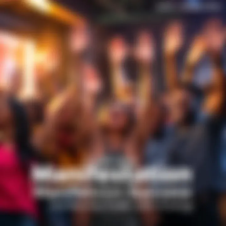 Celebrating Manifestation Success A group of diverse people joyfully celebrating their achievements in academics, art, and personal relationships with smiles and raised hands.