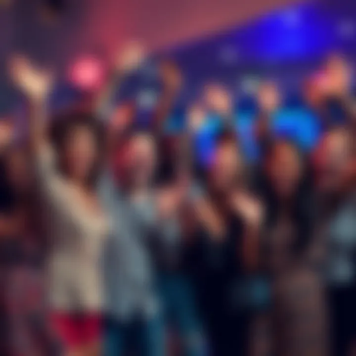 A diverse group of people celebrating together, showing joy and achievement, symbolizing the success of manifesting desires.