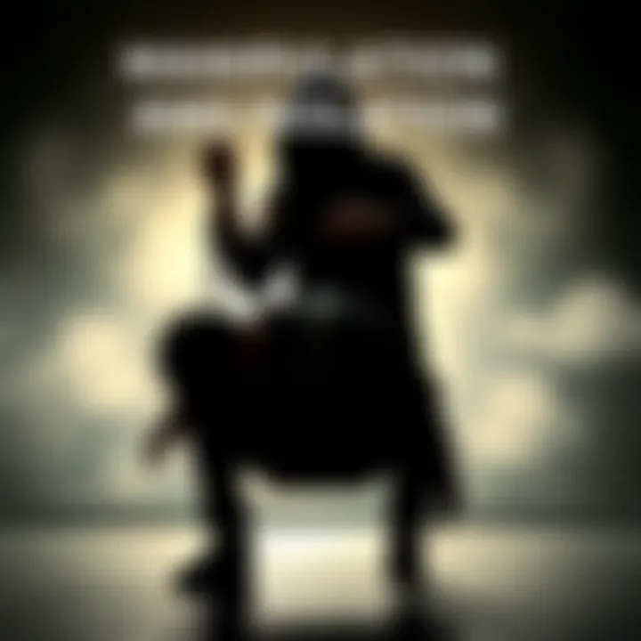 A shadowy figure manipulating strings attached to a distressed person, symbolizing control and isolation.