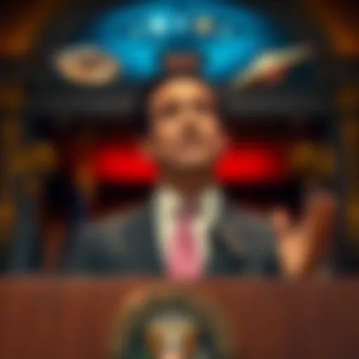Secretary of State Marco Rubio speaking about unidentified flying objects over military sites during a press conference.