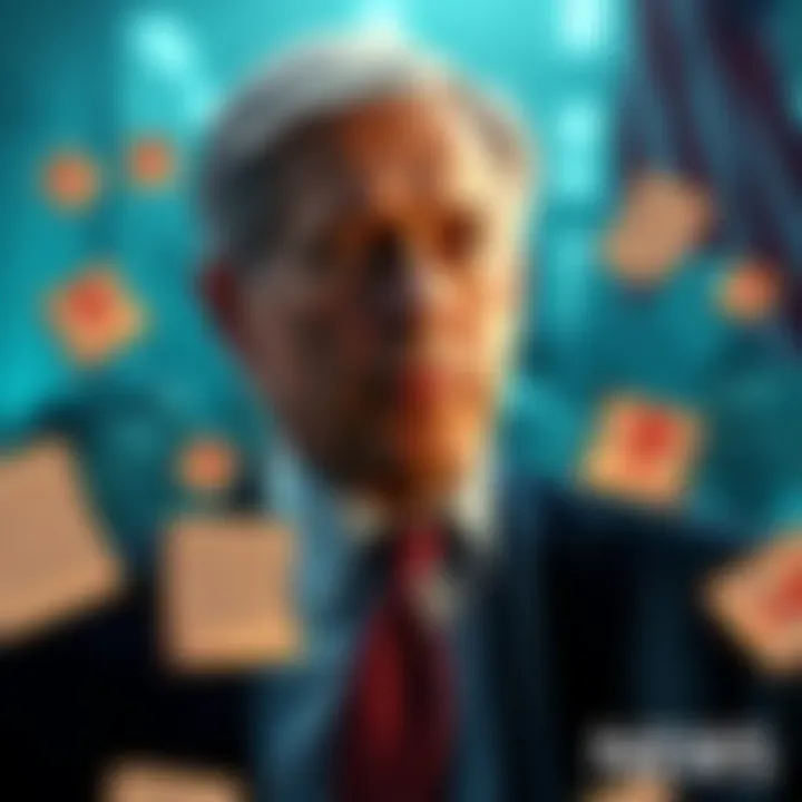 A graphic showing Mark Carney with highlighted connections to Jeffrey Epstein along with documents and question marks.