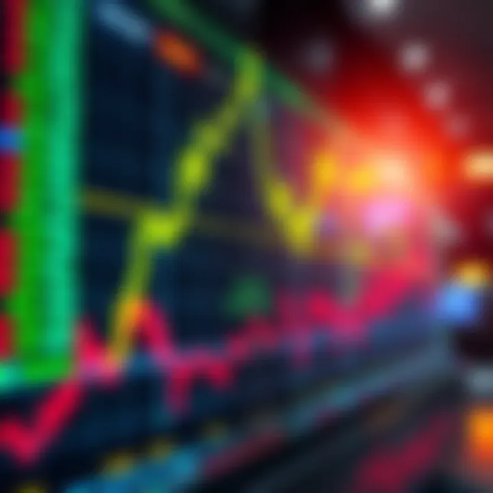 Stocks and memecoins rising sharply on a digital trading screen after UAP Disclosure news.