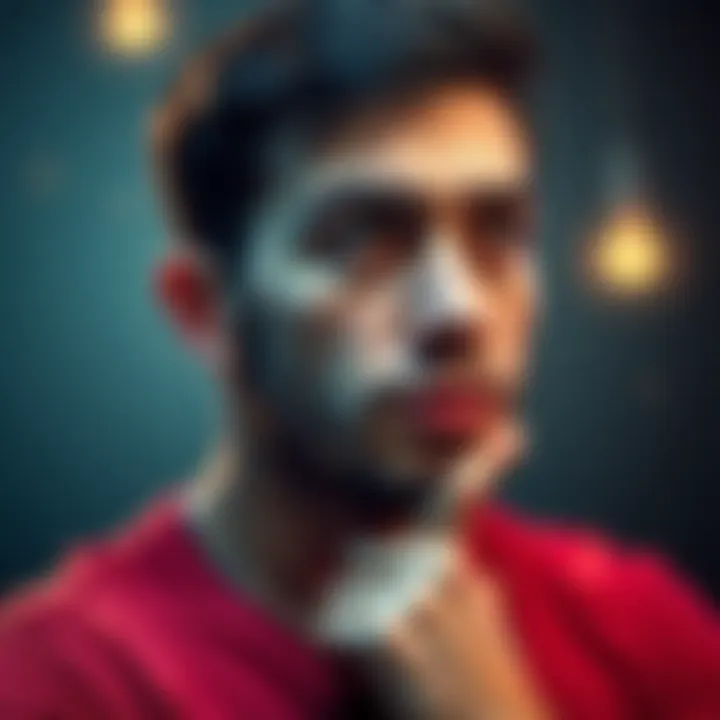 A 36-year-old person contemplating marriage and career choices with a thoughtful expression