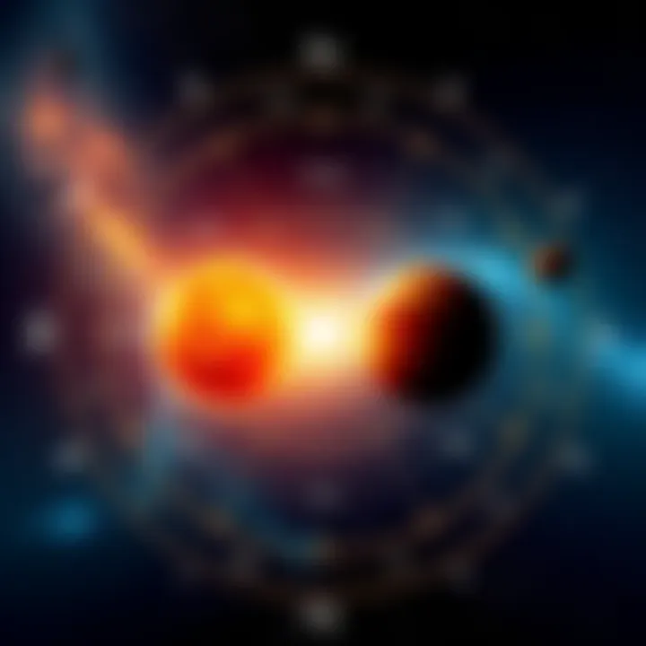 Astrological chart showing Mars and Pluto in opposition, highlighting the signs Leo and Aquarius.