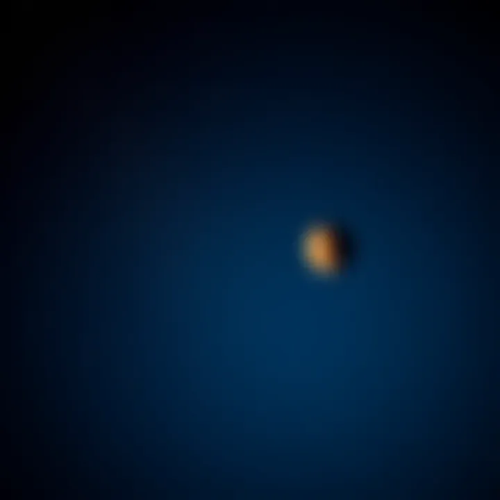 A vivid night sky showing Mars and Neptune, symbolizing their astrological influence on masculinity and fertility in men.