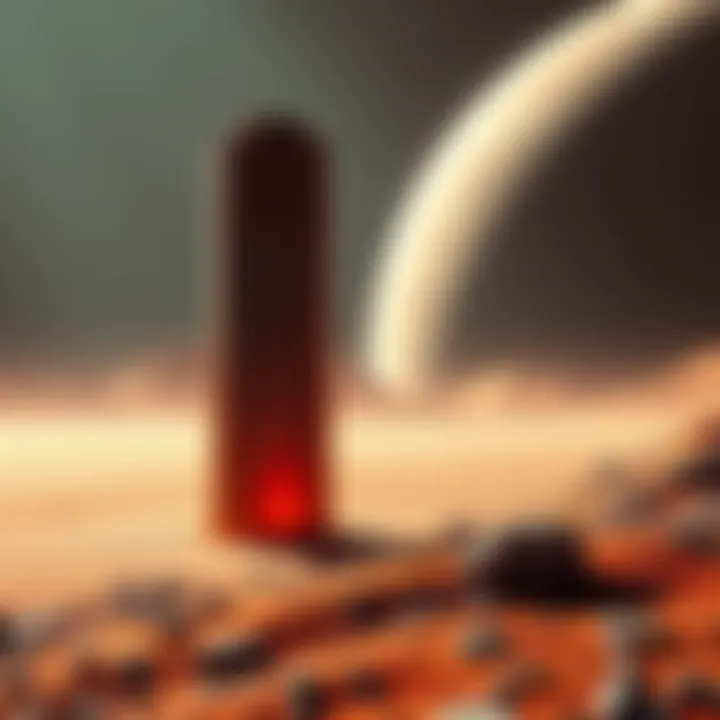 First photos of 3i Atlas taken by Mars Perseverance showing a potential cylindrical structure on the Martian surface