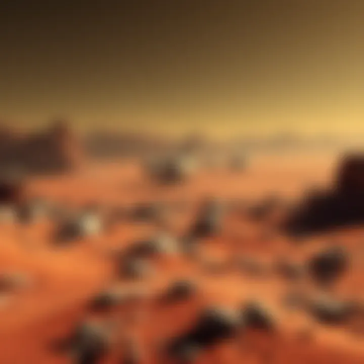 An image showing a potential ship-like structure on the Martian surface, with rocky terrain surrounding it