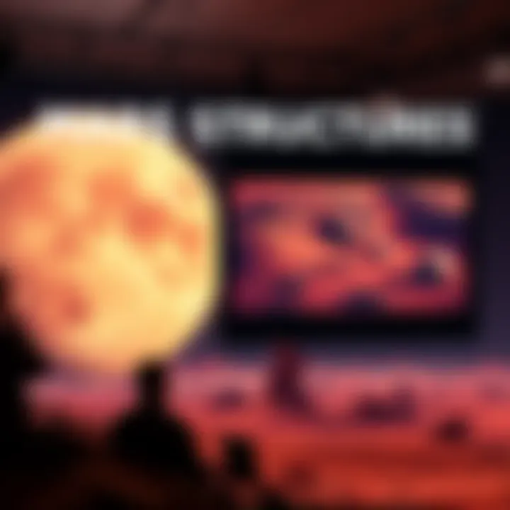 Mars Structures Presentation Joe McMoneagle showcasing images of Mars with unusual structures at the Monroe Institute