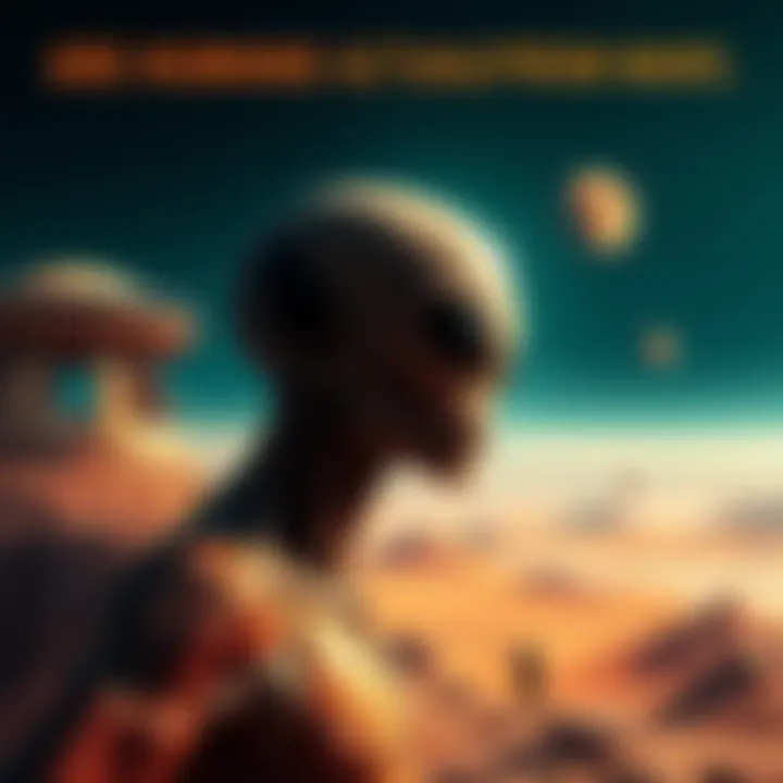 A thought-provoking visual representation of humans as potential Martians, featuring a blend of Earth and Mars landscapes.