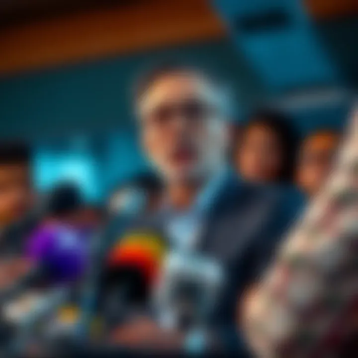 Martín Rodil speaking at a press conference Martín Rodil, a Venezuelan expert, addressing reporters about corruption and crime in Venezuela