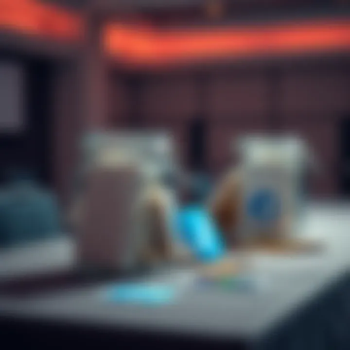 A table featuring donation jars and personal payment app logos like Cash App and Venmo, highlighting concerns about professionalism in donations.