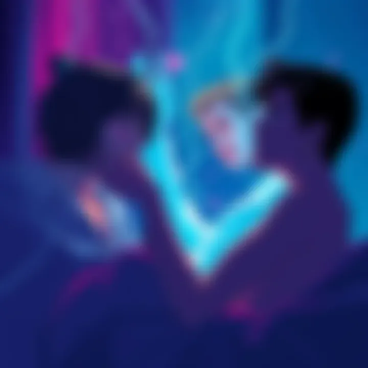 A thought-provoking illustration depicting the nuances of self-exploration and emotional wellness