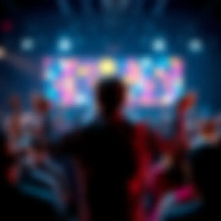 Matthew Brown standing in front of a crowd, passionately speaking about his views on humanity as a resource, with people listening intently