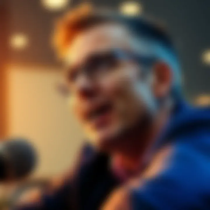 Matthew Brown speaks passionately during an interview, showing his genuine emotions while discussing UAPs and Congress.