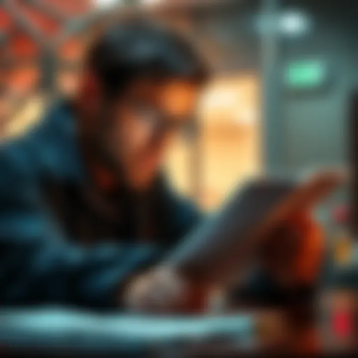 Connection between Maxwell and McCann Cases An investigator looking at documents related to the Maxwell and Madeleine McCann cases, highlighting key evidence.