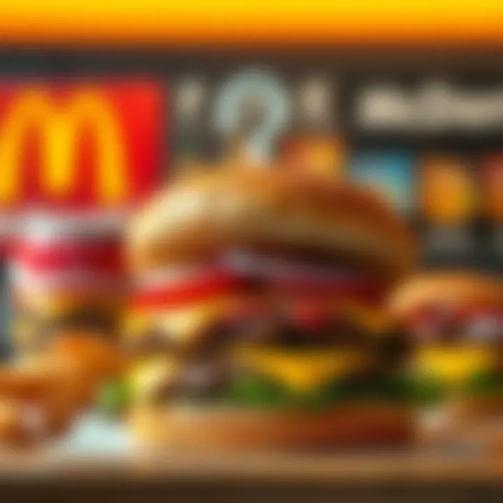 McDonald's burger with a question mark A McDonald's burger with a question mark above it, symbolizing rumors about human meat claims, set against a blurred fast-food background.