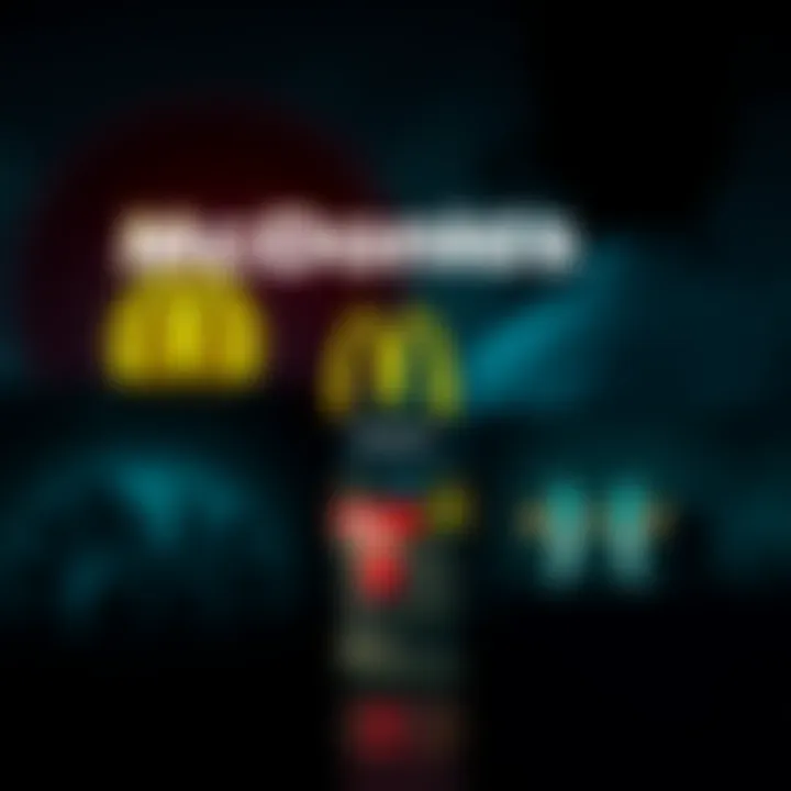A McDonald's sign in front of a restaurant with ominous shadows, hinting at unsettling rumors.