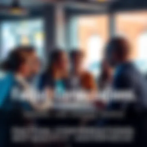 Group of people sharing ideas and enjoying factual conversations