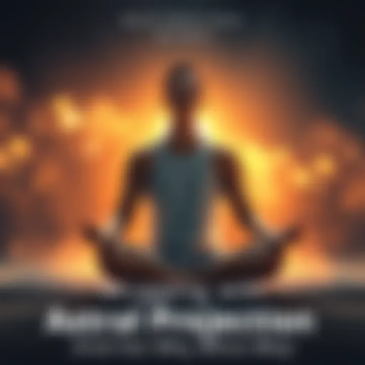 Person meditating for astral projection A person sitting cross-legged on a mat, eyes closed, with a peaceful expression, surrounded by a soft glow, representing their journey in trying to achieve astral projection.