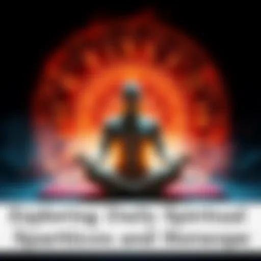 A person sitting cross-legged in meditation, surrounded by horoscope symbols, representing daily spiritual practices.