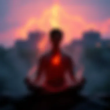 Individual meditating in a peaceful setting to combat spiritual influences