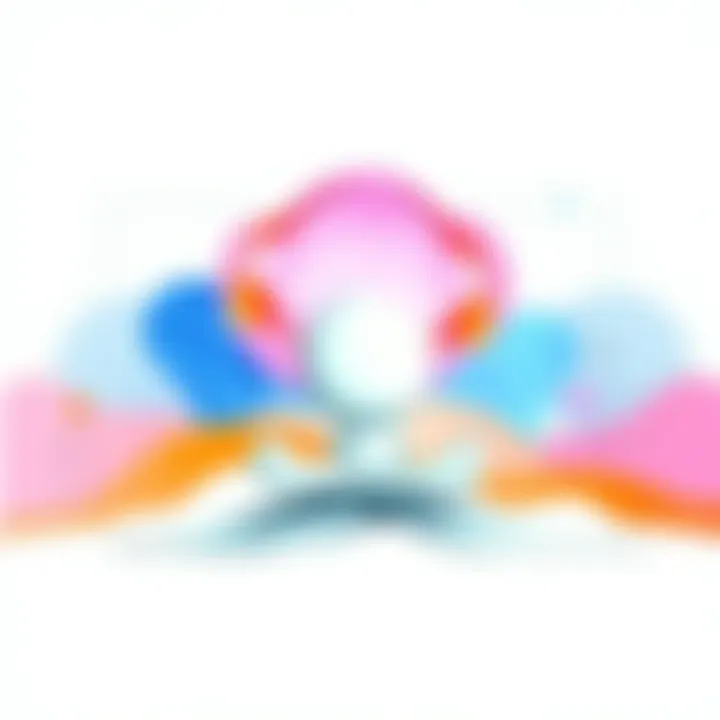 Drawing influenced by meditation, showing calming shapes and colors.