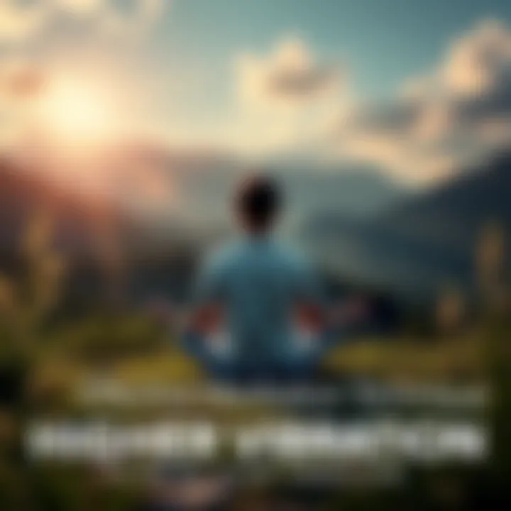 A person meditating in a peaceful setting surrounded by nature, aiming for spiritual connection and higher consciousness.