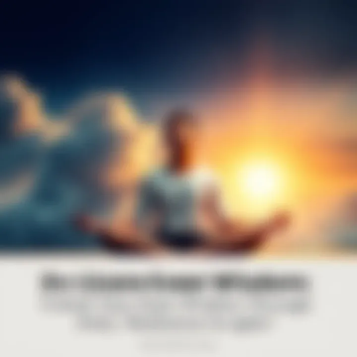 A person sitting cross-legged in a peaceful setting, eyes closed, focusing on meditation to connect with their Higher Self.