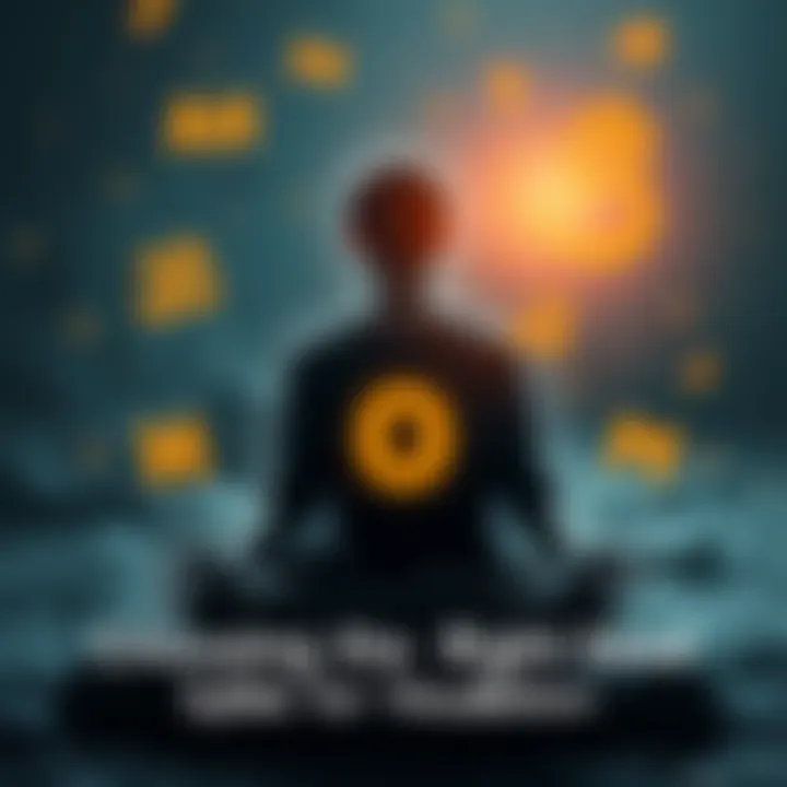 Meditation Seed Syllables A person meditating with floating seed syllables like OM AH HUM and RAM around them