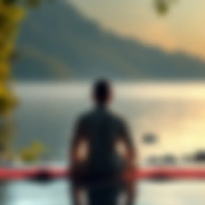A person meditating in a serene environment, experiencing deep focus and inner peace.