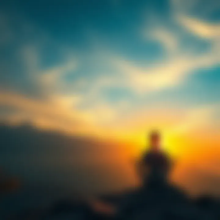 A tranquil scene depicting meditation for spiritual clarity