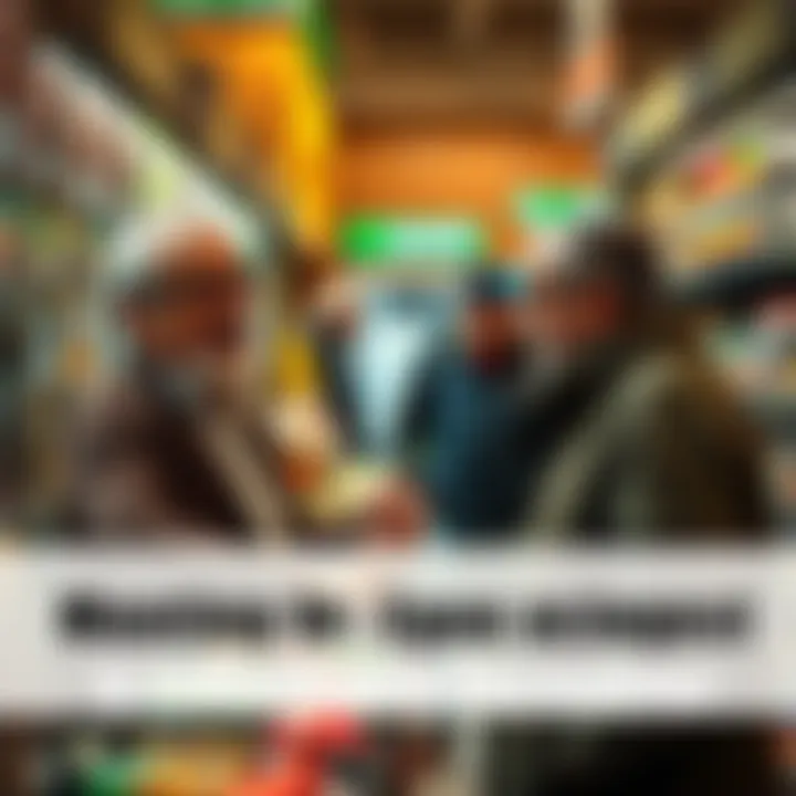 Dr. Egon Cholakian talking about his career and climate activism during a grocery store checkout
